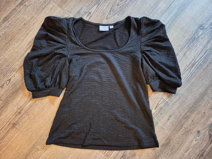Nieuw Zwart pofmouw shirtje van Vila maat M, Kleding | Dames, T-shirts, Nieuw, Maat 38/40 (M), Zwart, Korte mouw, Ophalen