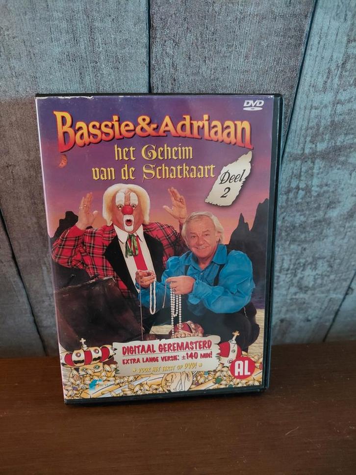 Bassie en Adriaan geheim van de schatkaart deel 2 dvd., Cd's en Dvd's, Dvd's | Kinderen en Jeugd, Gebruikt, Tv fictie, Avontuur