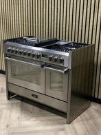 Luxe Fornuis Solitaire 120cm gas/keramisch + Dubbele oven!, Witgoed en Apparatuur, Fornuizen, Ophalen of Verzenden, Grill, Gas