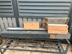 Houten balken15x15 rond de 2 meter, Tuin en Terras, Palen, Balken en Planken, Ophalen, Gebruikt, 180 tot 250 cm, Balken