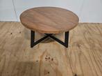 Salontafel van mangohout 70 cm in diameter, Huis en Inrichting, Tafels | Salontafels, Ophalen, 50 tot 100 cm, ., Rond