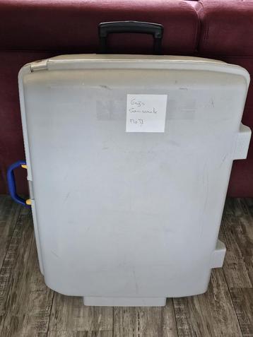 Samsonite trolley no 7 koffer grijs met 2 wielen. Rolt dwars beschikbaar voor biedingen