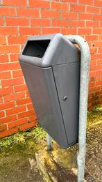 Buiten vuilnisbak  afvalbak op paal, Huis en Inrichting, Ophalen, Gebruikt, 40 liter of meer, Metaal