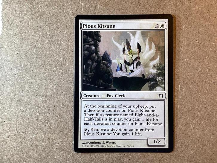 1x Pious Kitsune [038/306] (Near Mint), Hobby en Vrije tijd, Verzamelkaartspellen | Magic the Gathering, Zo goed als nieuw, Losse kaart