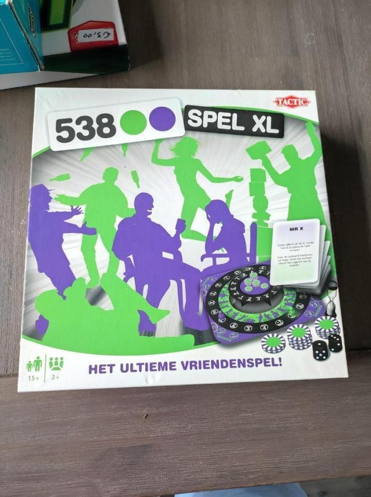 538 Spel XL gezelschapsspel € 2,00, Hobby en Vrije tijd, Gezelschapsspellen | Bordspellen, Zo goed als nieuw, Een of twee spelers