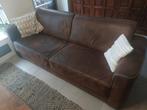 Bruine 2,5 en 3 zits bank, Huis en Inrichting, Ophalen, Gebruikt, Driepersoons, 75 tot 100 cm