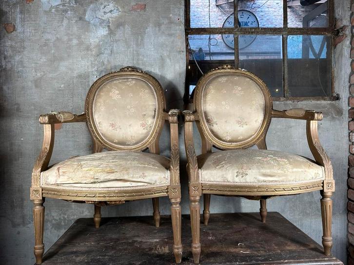 Antieke stoel oude brocante stoelen franse 19e eeuw, Antiek en Kunst, Antiek | Meubels | Stoelen en Banken, Ophalen of Verzenden