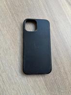 Apple iPhone hoesje Zwart Leer iPhone 12 en 12 Pro, Ophalen of Verzenden, Gebruikt, IPhone 12 Pro