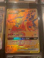 Reshiram&charizard GX gold SM247, Ophalen of Verzenden, Losse kaart, Zo goed als nieuw