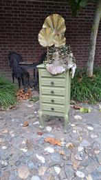 Prachtige sfeervolle Ladekast Olive Green, Ophalen, Minder dan 50 cm, 5 laden of meer, Eikenhout
