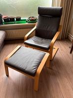 IKEA Poang stoel met voetenbankje (3 stuks), Huis en Inrichting, Fauteuils, Ophalen, Gebruikt, Minder dan 75 cm