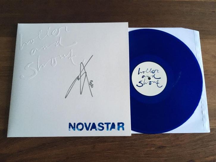 Vinyl LP Novastar Holler & Shout BLUE Vinyl GESIGNEERD NIEUW, Cd's en Dvd's, Vinyl | Pop, Nieuw in verpakking, 2000 tot heden