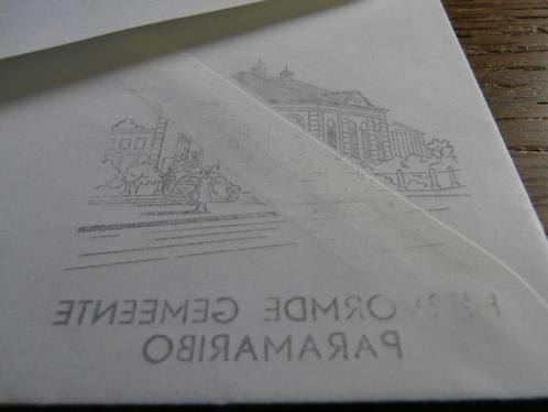 fdc suriname e 61  met keerdruk achter zijde, Postzegels en Munten, Postzegels | Suriname, Gestempeld, Verzenden