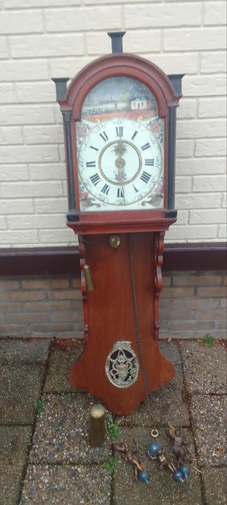 Antieke Friese Staartklok, Antiek en Kunst, Antiek | Klokken, Ophalen of Verzenden