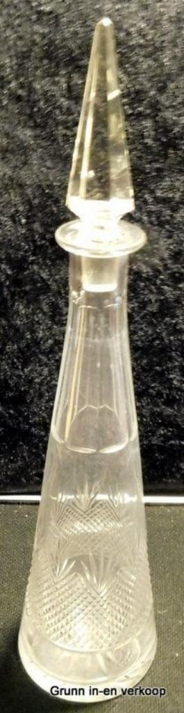 Antieke Leerdam karaf ca. 1910, Antiek en Kunst, Antiek | Glas en Kristal, Ophalen of Verzenden