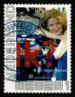 Persoonlijke postzegel : ik ben tegen vloeken, Postzegels en Munten, Postzegels | Nederland, Na 1940, Ophalen of Verzenden, Gestempeld