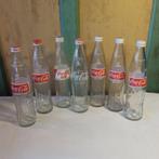 Fles Coca Cola glas 0,5 liter origineel SET VAN ZEVEN STUKS, Ophalen of Verzenden, Gebruikt, Gebruiksvoorwerp