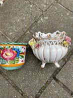 Vintage bloem potjes, Tuin en Terras, Bloempotten, Ophalen of Verzenden