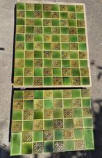 Set van 31 art nouveau tegels, viervlaks 15x15cm, Ophalen