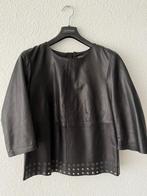 DNA leather leren top black zwart stud ring metal, Kleding | Dames, DNA, Verzenden, Zwart, Zo goed als nieuw