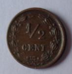 Wilhelmina halve centen 1894 en 1898, Postzegels en Munten, Verzenden, Koningin Wilhelmina, Overige waardes, Setje