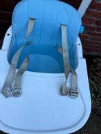 Kinderstoel  blauw wit weinig gebruikt, Kinderen en Baby's, Kinderstoelen, Ophalen, Zo goed als nieuw, Meegroeistoel, Stoelverkleiner