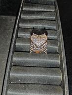 mooie zilveren ring, Ophalen of Verzenden, Zo goed als nieuw, 17 tot 18, Dame