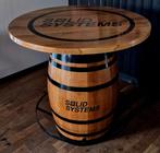 Statafel van wijnvat kroegtafel eigen logo en reclame, Ophalen of Verzenden, Nieuw