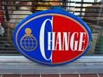 Vintage Change Emaille Reclamebord, Ophalen of Verzenden