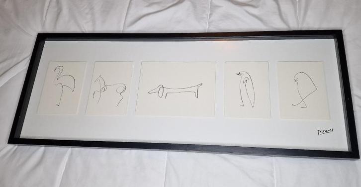 Pablo Picasso voor IKEA 'Olunda' ingelijste tekeningen, Huis en Inrichting, Woonaccessoires | Schilderijen, Tekeningen en Foto's