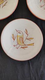 Hans Wagner, sierborden vogels, 1 groot , 5 kleine., Antiek en Kunst, Ophalen of Verzenden