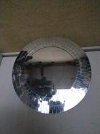 Ronde spiegel met mozaïek rand, 50 cm, Ophalen, Gebruikt, Rond, Minder dan 100 cm