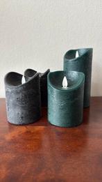 2 x Anna Blue en 2x Blokker Ledkaarsen, Huis en Inrichting, Woonaccessoires | Kandelaars en Kaarsen, Overige materialen, Verzenden