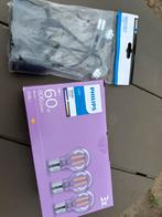 Philips lampen helder 60W en verhuisfittingen, Ophalen, Zo goed als nieuw, Minder dan 50 cm