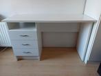Witte Bureau met Lades, Huis en Inrichting, Bureaus, Ophalen, Gebruikt, Bureau