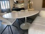 Prachtige ovale tulip eettafel 240 lang, 100 tot 150 cm, 200 cm of meer, Ophalen of Verzenden, Zo goed als nieuw