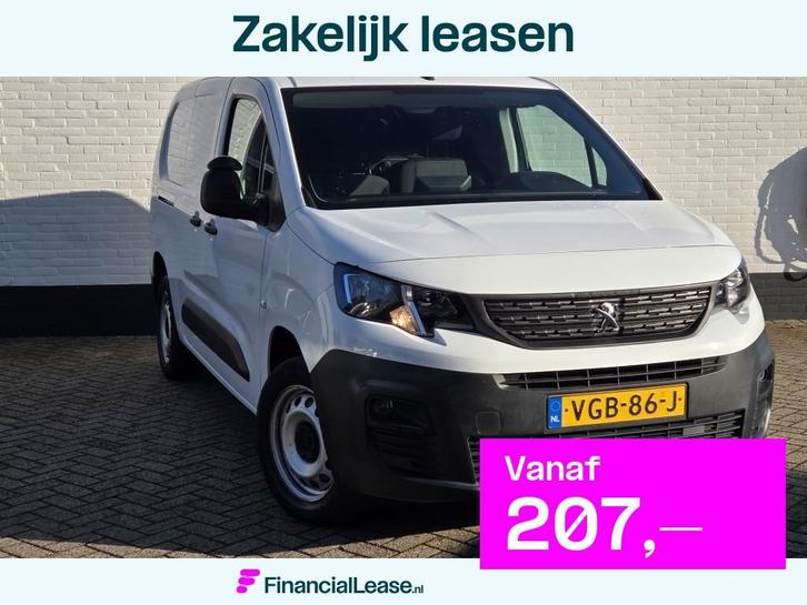 Peugeot Partner L2 1.5 BlueHDI Premium Long | 3-zits | Trekh, Auto's, Bestelauto's, Bedrijf, Lease, Financial lease, ABS, Airconditioning