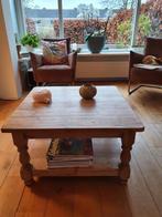 Massief houten tafel met onderblad, Huis en Inrichting, Tafels | Salontafels, Gebruikt, Ophalen of Verzenden