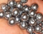 lot kralen 101 glasparels zilvergrijs 8mm, Hobby en Vrije tijd, Kralen en Sieraden maken, Verzenden, Nieuw, Kraal