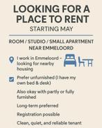 I am Looking for a Room / Studio / Small Apartment