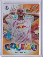Topps Chrome UCC 2025 Xavi Simons Leipzig Golazo Orange /25, Ophalen of Verzenden, Zo goed als nieuw, Plaatje
