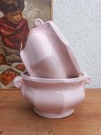 Twee roze bloempotten. Vintage. Brocant. Bloempot, Rond, Ophalen of Verzenden, Aardewerk, Minder dan 40 cm