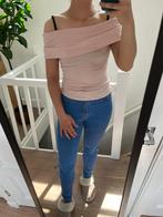 Roze off shoulder top Zara maat S / 36, Ophalen, Zara, Zo goed als nieuw, Korte mouw