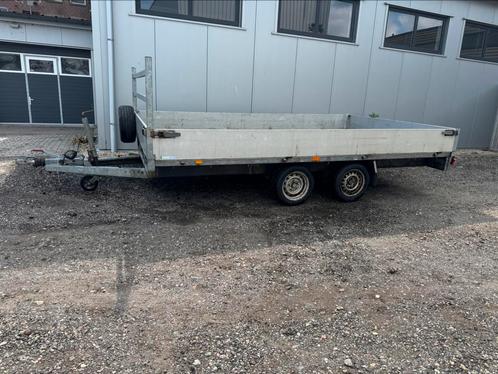 Atec plateau aanhanger zeer ruim L4.00m X B2.45m, Auto diversen, Aanhangers en Bagagewagens, Gebruikt, Ophalen of Verzenden