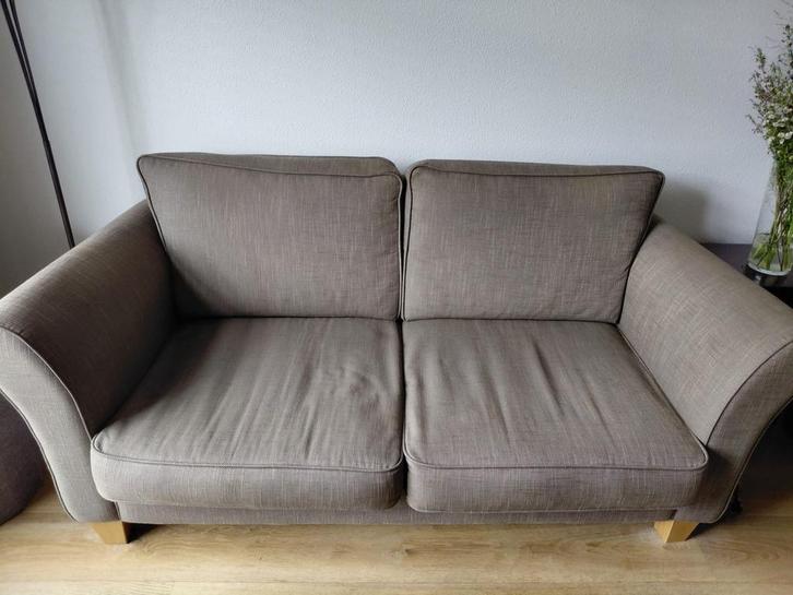 Bankstel (2,5 + 2 zits) Pure Wood - Spoedig af te halen!, Huis en Inrichting, Banken | Bankstellen, Gebruikt, Rechte bank, Vierpersoons of meer