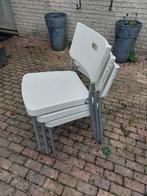 3 IKEA Herman stoelen te koop, Huis en Inrichting, Stoelen, Ophalen, Kunststof, Gebruikt, Wit