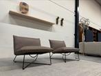 2 Nieuw Jess Design Earl Fauteuil Grijs leer Design stoel