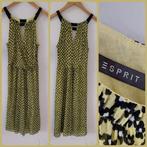 Jurk Esprit,  maat XS, geel/zwart, Eenmalig gedragen, Zwart, Ophalen of Verzenden, Zo goed als nieuw, Maat 34 (XS) of kleiner