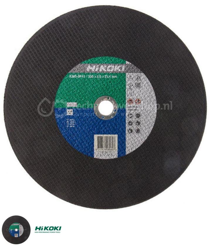 HiKOKI Doorslijpschijf Metaal 350mm per stuk, Doe-het-zelf en Verbouw, Gereedschap | Schuurmachines, Nieuw, Overige typen, 1200 watt of meer