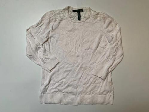 Polo Ralph Lauren ronde hals sweater voor dames, Kleding | Dames, Truien en Vesten, Zo goed als nieuw, Maat 38/40 (M), Wit, Verzenden